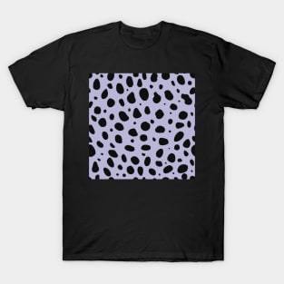 Lilac and Black Cheetah Print Animal Print - Light Purple T-Shirt